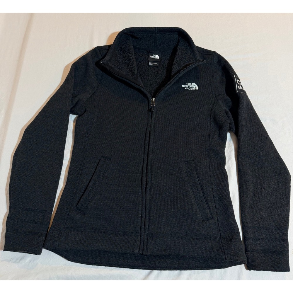 The North Face‎ Womens Crescent Full Zip Sherpa Lined Fleece Jacket Size Medium